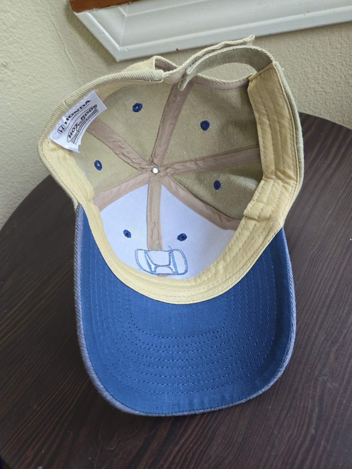 Honda Flexfit Beige Baseball Cap, Adjustable Two Official Licensed Product