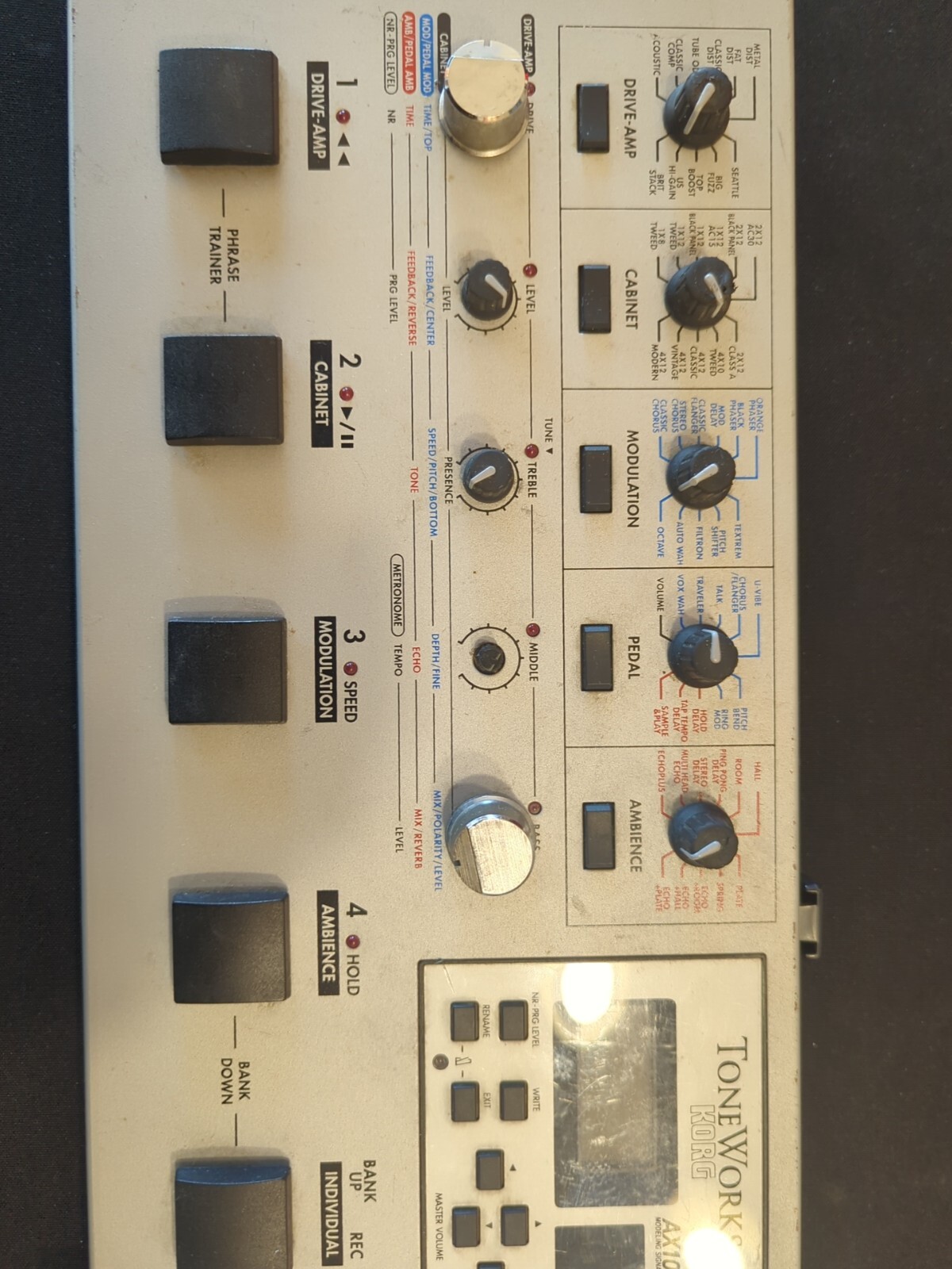 NO AC ADAPTER Korg Toneworks AX1000G Multi Effects Processor