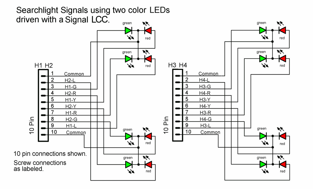 RR-CirKits ~ LCC-32H ~ 32 Head Signal Controller ~ 8 Line Input/Output Node LCC