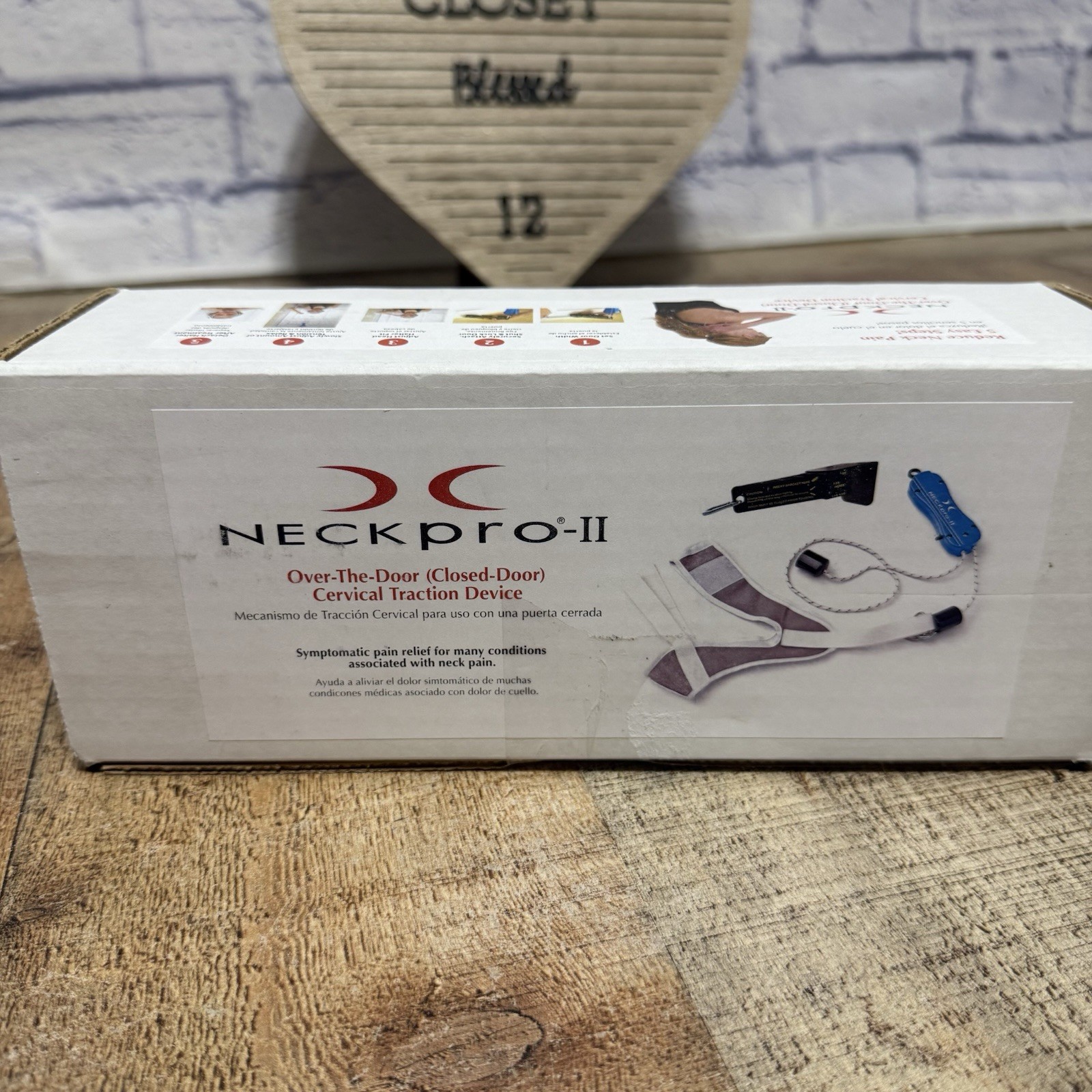 NEW NECKpro-II Over-The-Door Cervical Traction Device In Box Neck Pain Relief
