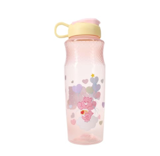Care Bears 30 oz Flip Top Water Bottle By Zak! BPA-Free Pink Kids Cup