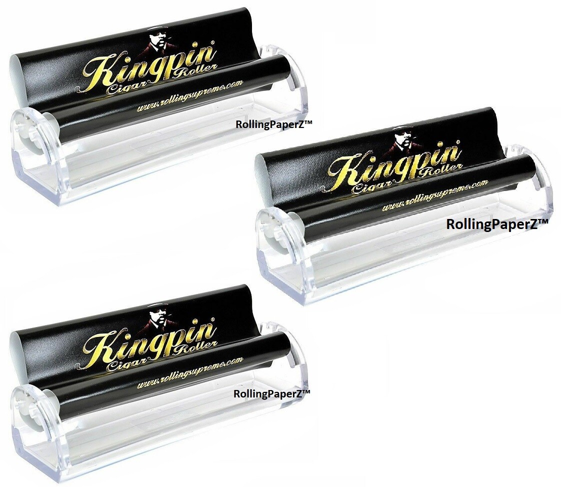 3X Kingpin Cigar Roller Machines Roll Perfect Large Size (120mm) Cigars Easily