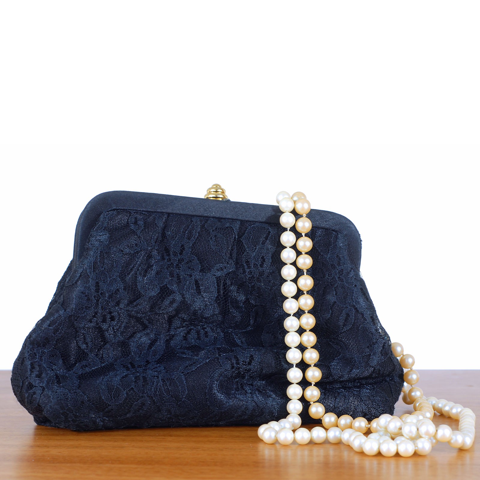 Imitation Pearl Purse Strap, 24" Handbag Chain with Spring Clasp, 18mm