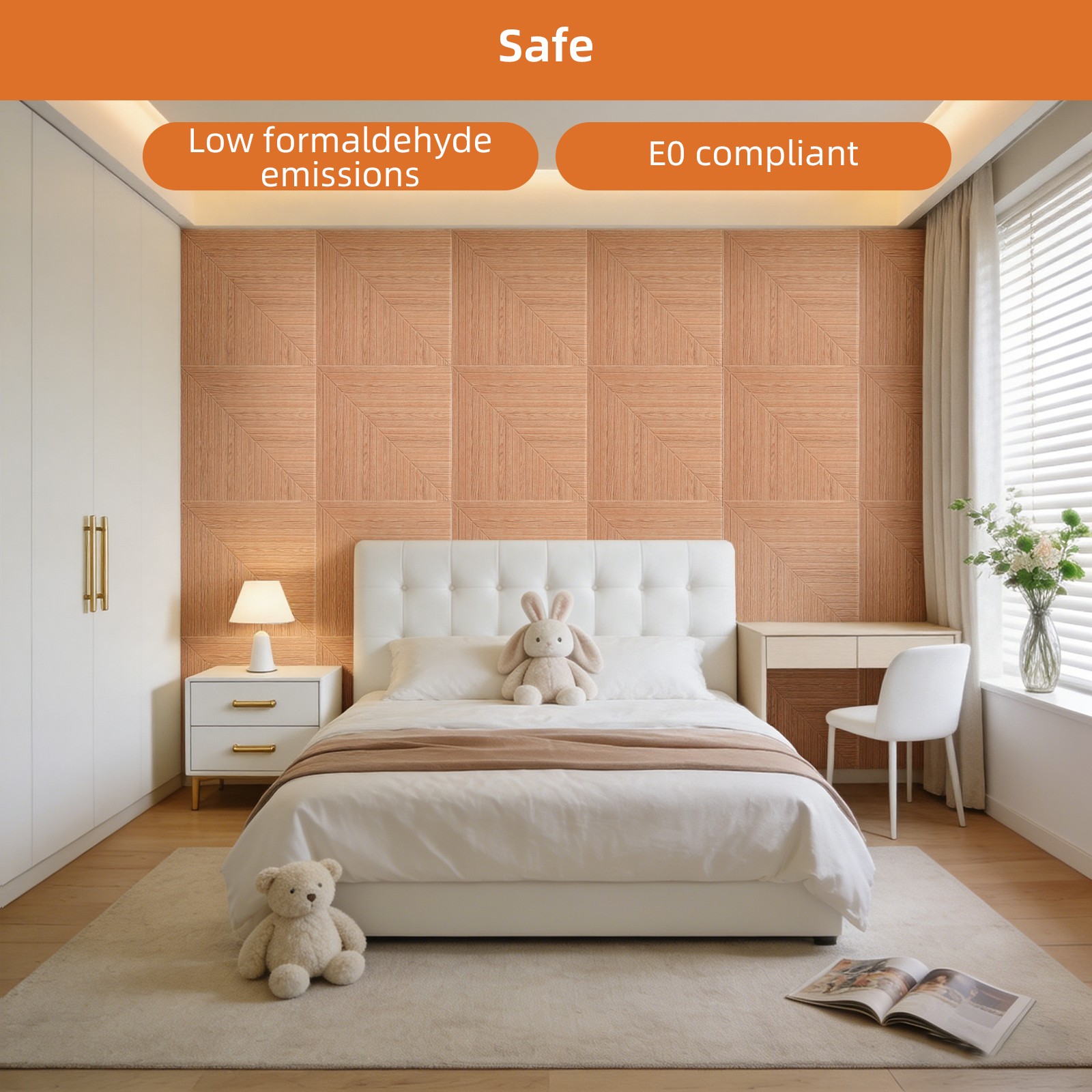 6 PCS Acoustical Wall Panels，Self-adhesive Sound Absorbing Panel Decorative