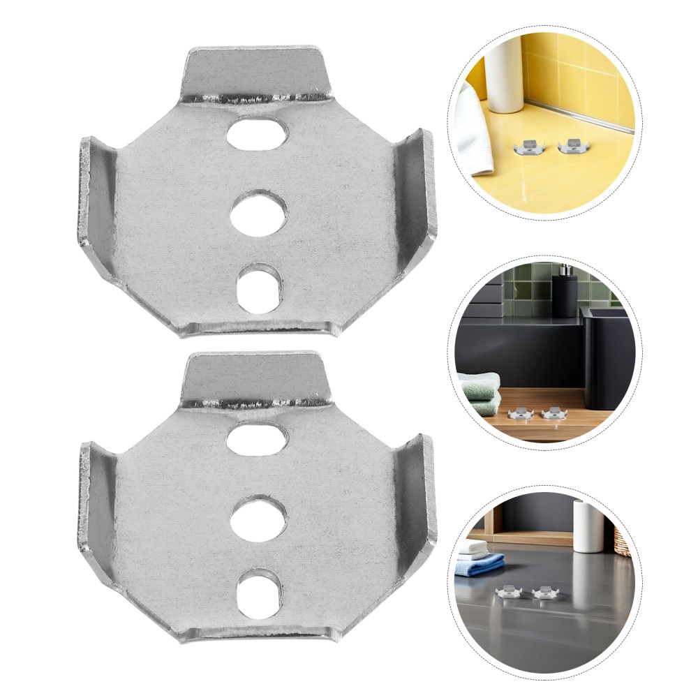 4 Pcs Towel Bar Fastening Kit Suspension Hardware Adjustable Bracket