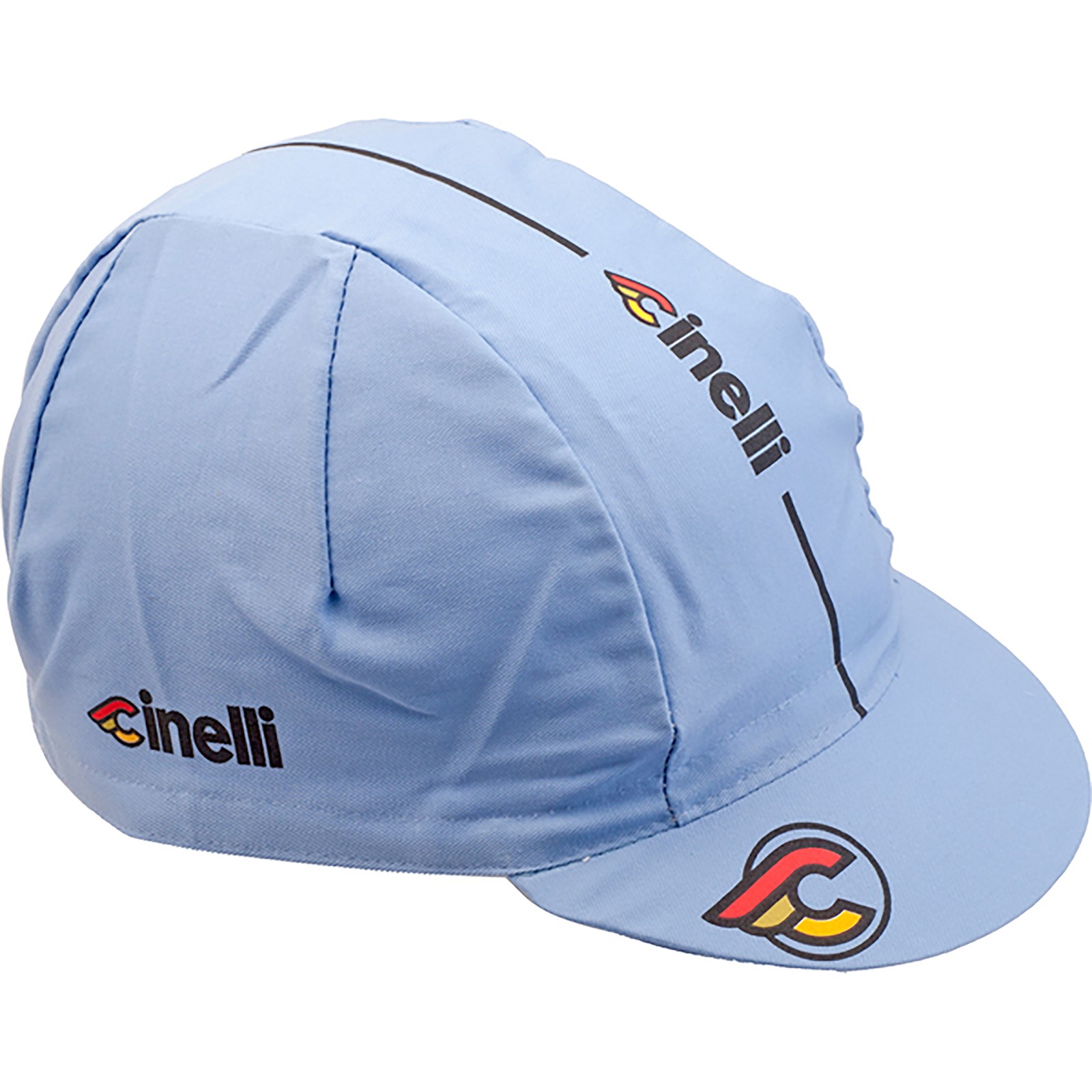 Cinelli Supercorsa Laser Blue Cycling Cap - Italian Woven Polyester Cotton Blend