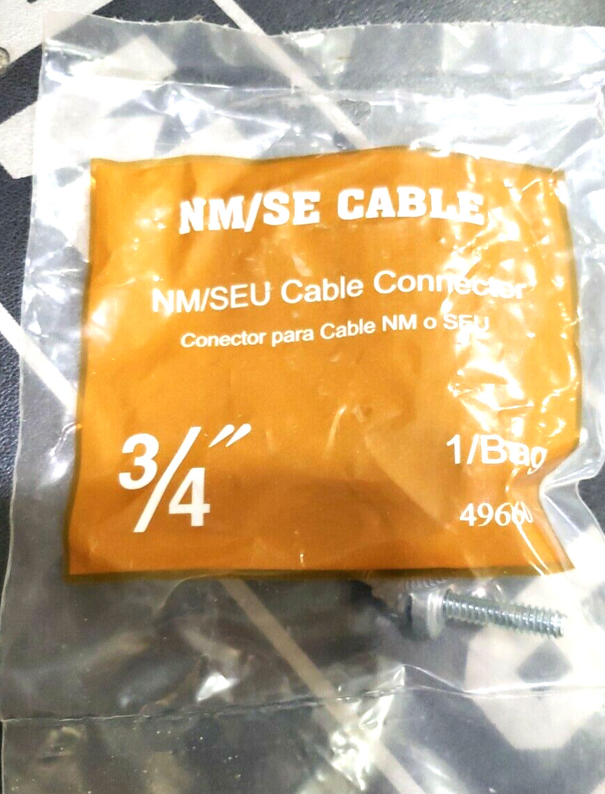 Gampak 49660 NM/SEU Conduit Cable Connector Clamp Type 3/4 "