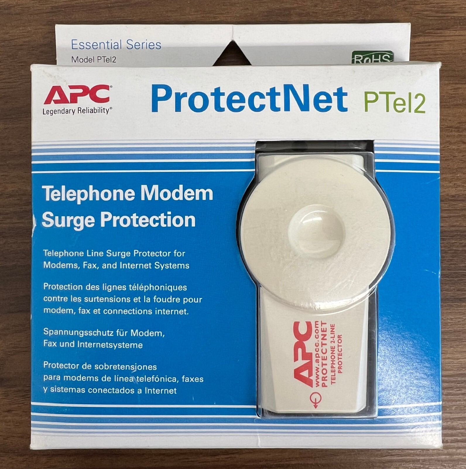 APC ProtectNet PTEL2 Telephone Modem Surge Protection