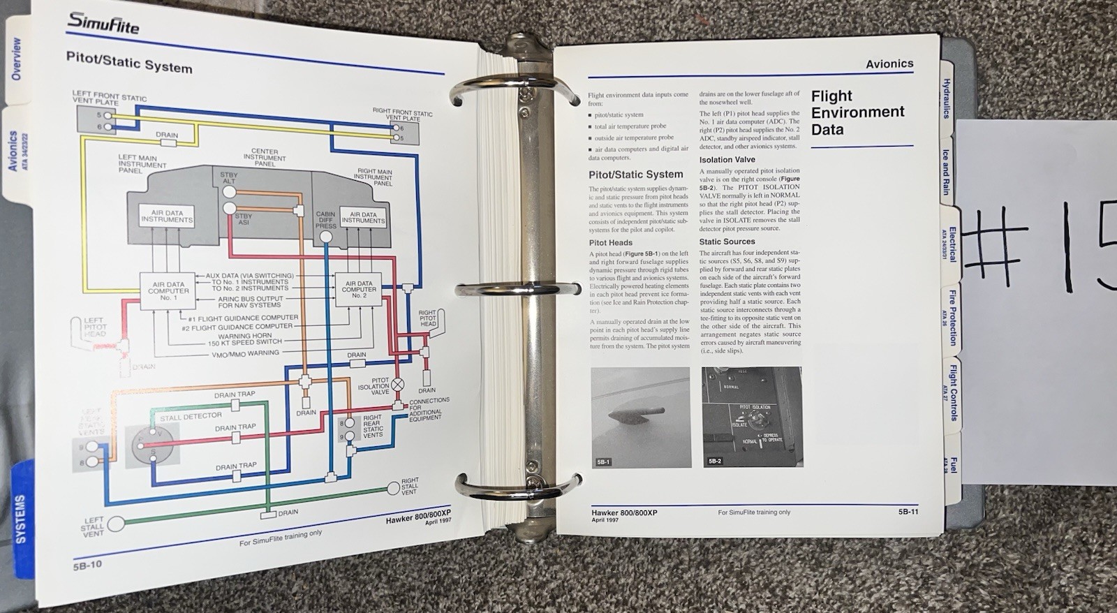 SimuFlite Hawker 800/800XP Technical Manual
