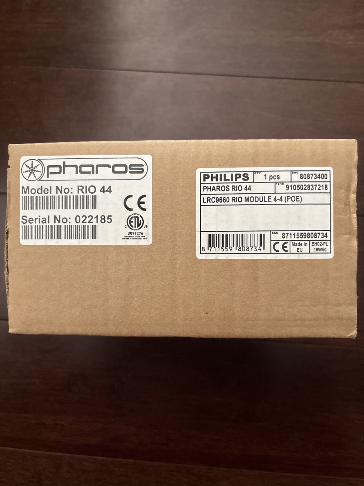 Pharos Designer Remote Input Output Device 44 (4 Input/4 Output, Serial/DMX)