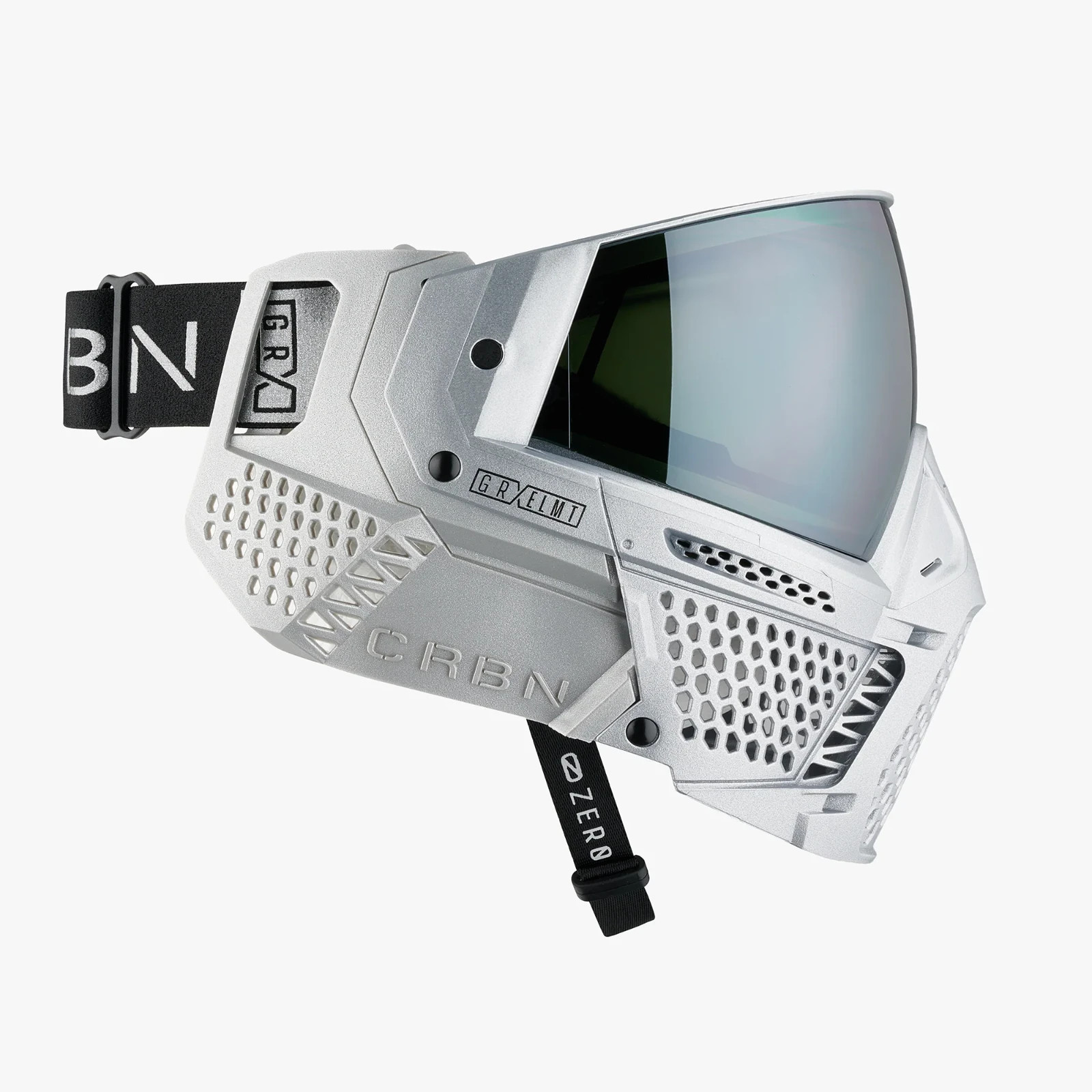 NEW CRBN ZERO PRO GRX Paintball - Airsoft Goggle - Less Coverage - ELMT SILVER