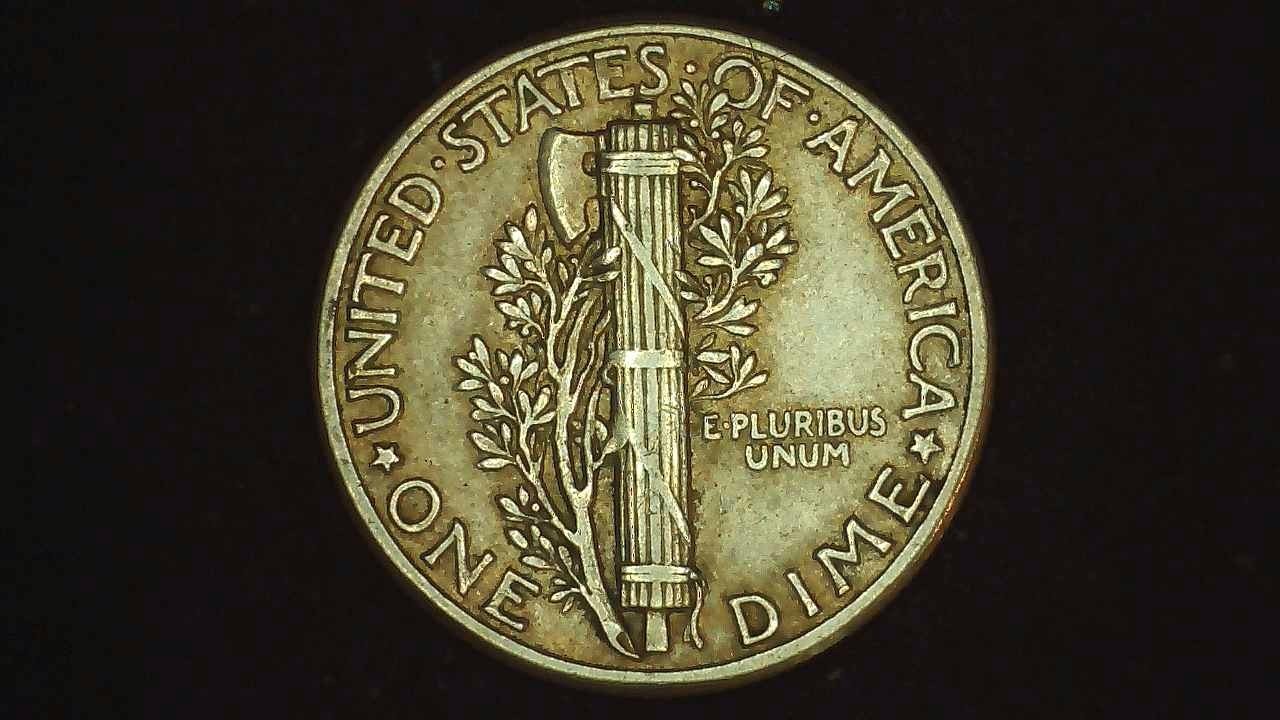 1944 Mercury Dime Full Bands Philadelphia Mint