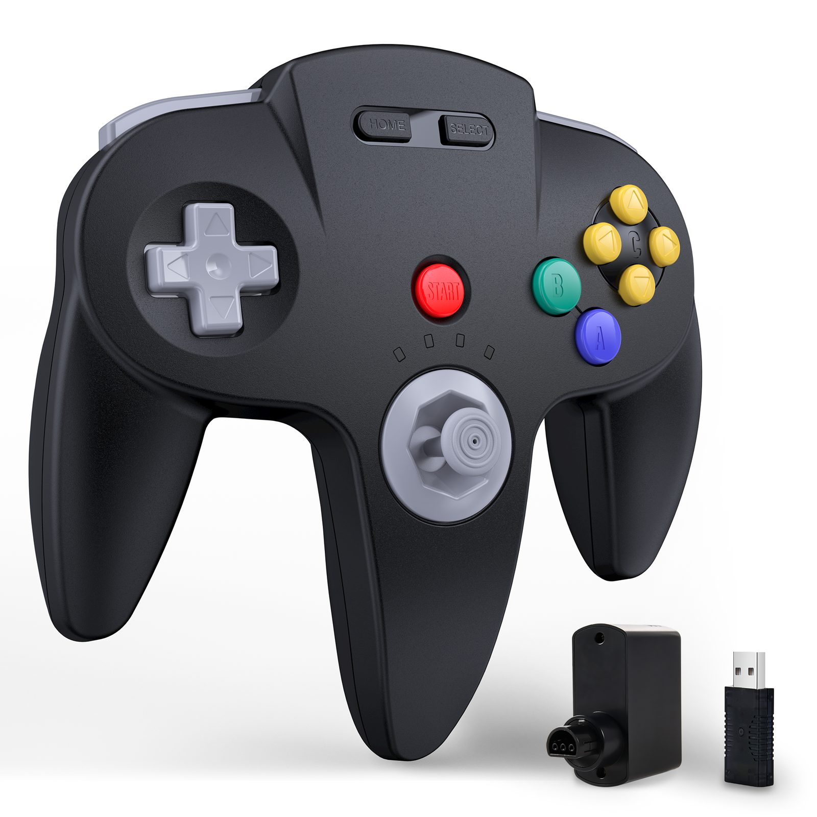 Wireless N64 Controller for N64/ Nintendo Switch PC Mac Win w/ USB& N64 Receiver