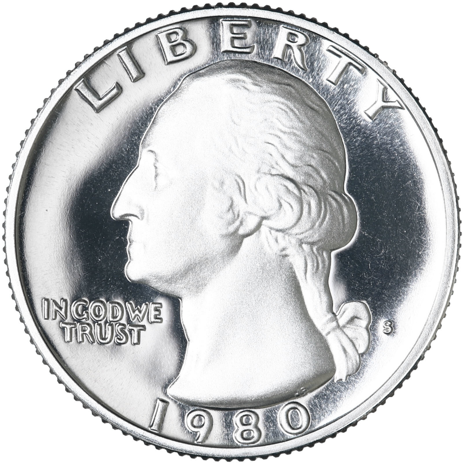 1980 S Washington Quarter Gem DCam Proof CN-Clad
