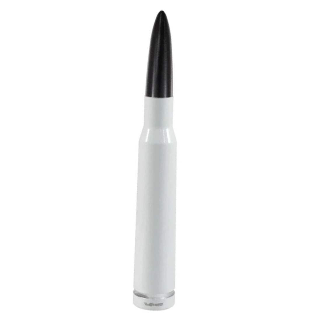 VMS WHITE BLACK BULLET ANTENNA FOR CHEVY SILVERADO AND GMC SIERRA UP TO 2006