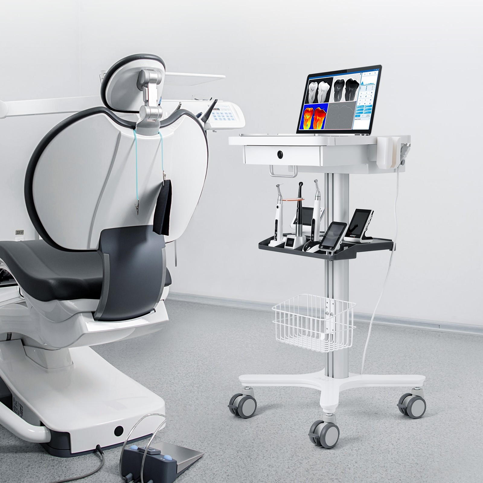 JMU Dental Multi-Function Trolley Cart Mobile Cart Standard Maximum Load