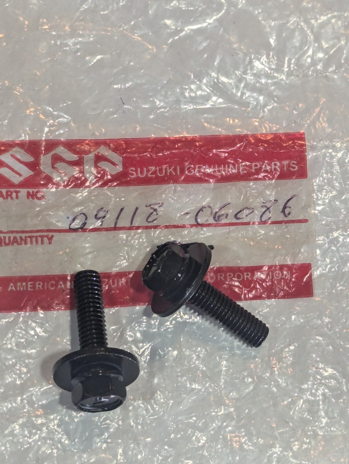 SUZUKI Genuine Bolts set of 2 6x25 09118-06086 GT TS RG DR DR-Z