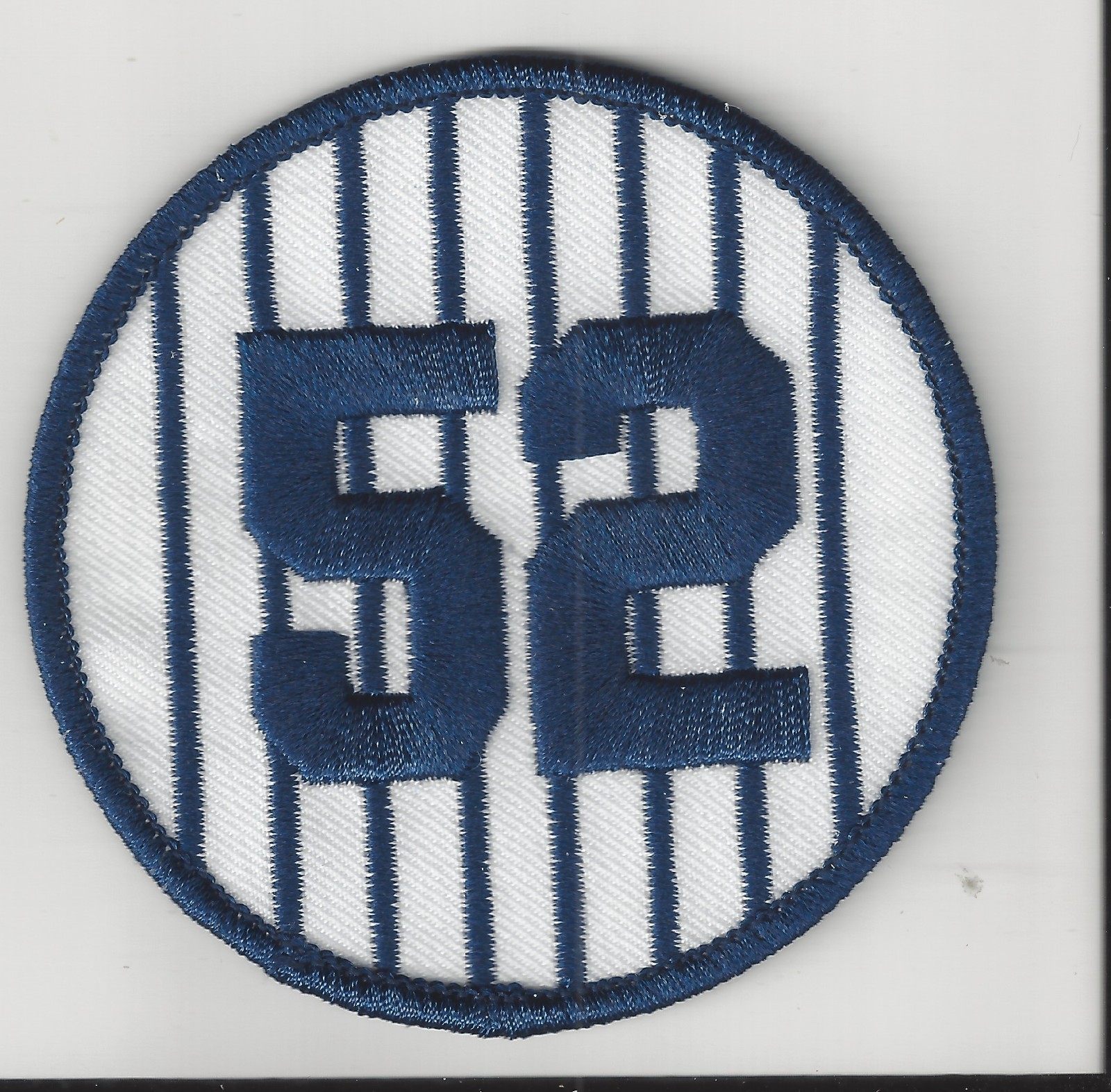 CC Sabathia Retired Number 52 Patch 3" Round New York Yankees Pinstripes