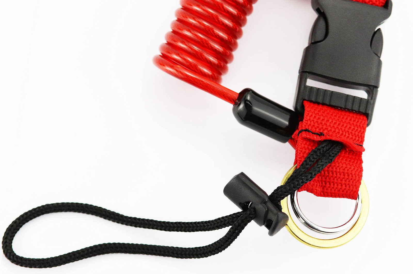 Scuba Diving Lanyard,Spring Coiled Lanyard,Double End Snap Hook Clip Diving H...