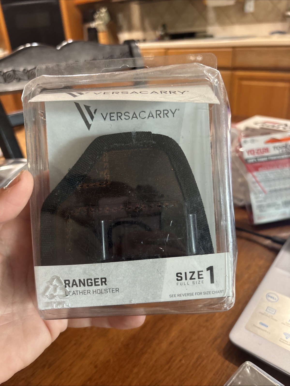 Versacarry Ranger Leather Holster Size 1 Full Size Inside The Waistband