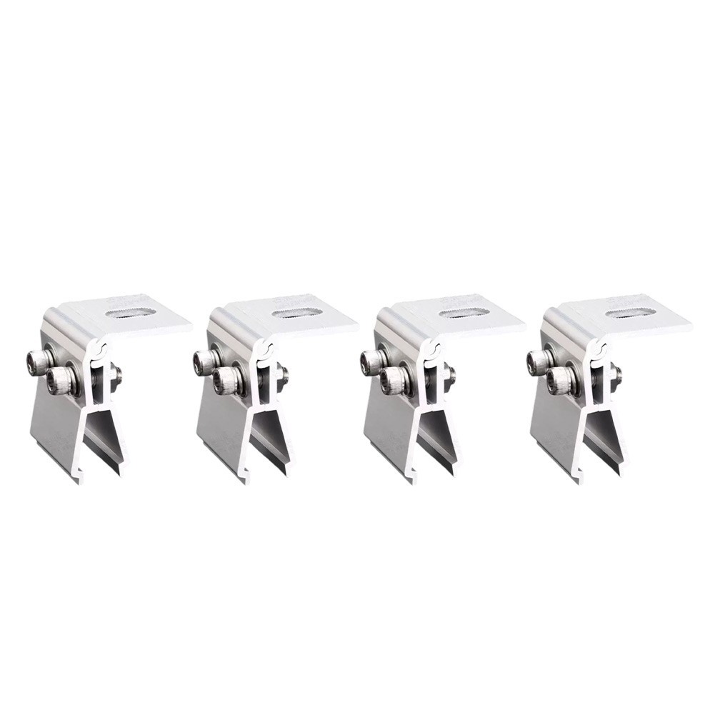 Aluminium Alloy Roof Fold Clamps for Photovoltaic Module Mounting Systems
