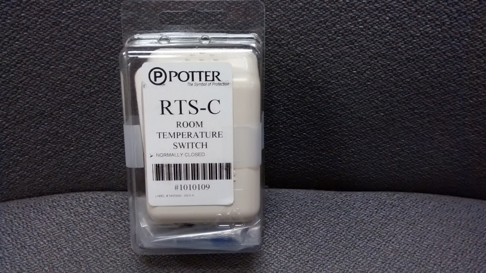Room Temperature Switch, Normally Closed Contacts, Potter Model #RTS-C