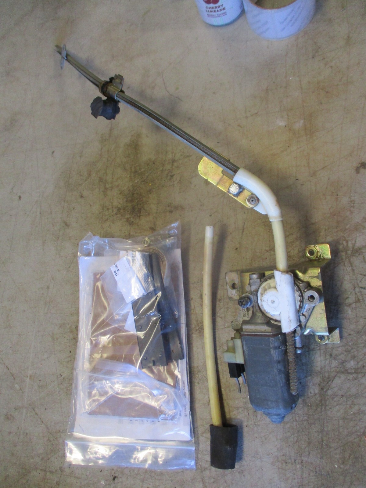 Used OEM Windshield Motor/Regulator for Delorean DMC-12, Broken but Motor Works