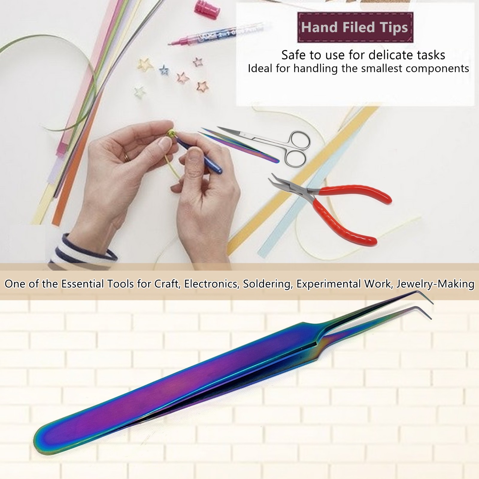 Eyelash Extensions Tweezers Fine Precision Tip Needle Point
