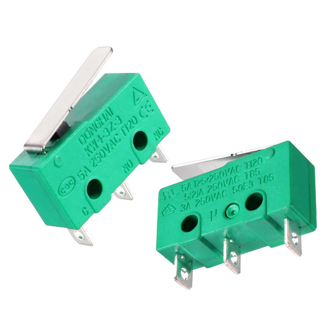 10PCS KW4-3Z-3 Micro Limit Switch Momentary Switch SPDT NO NC 3 Terminals