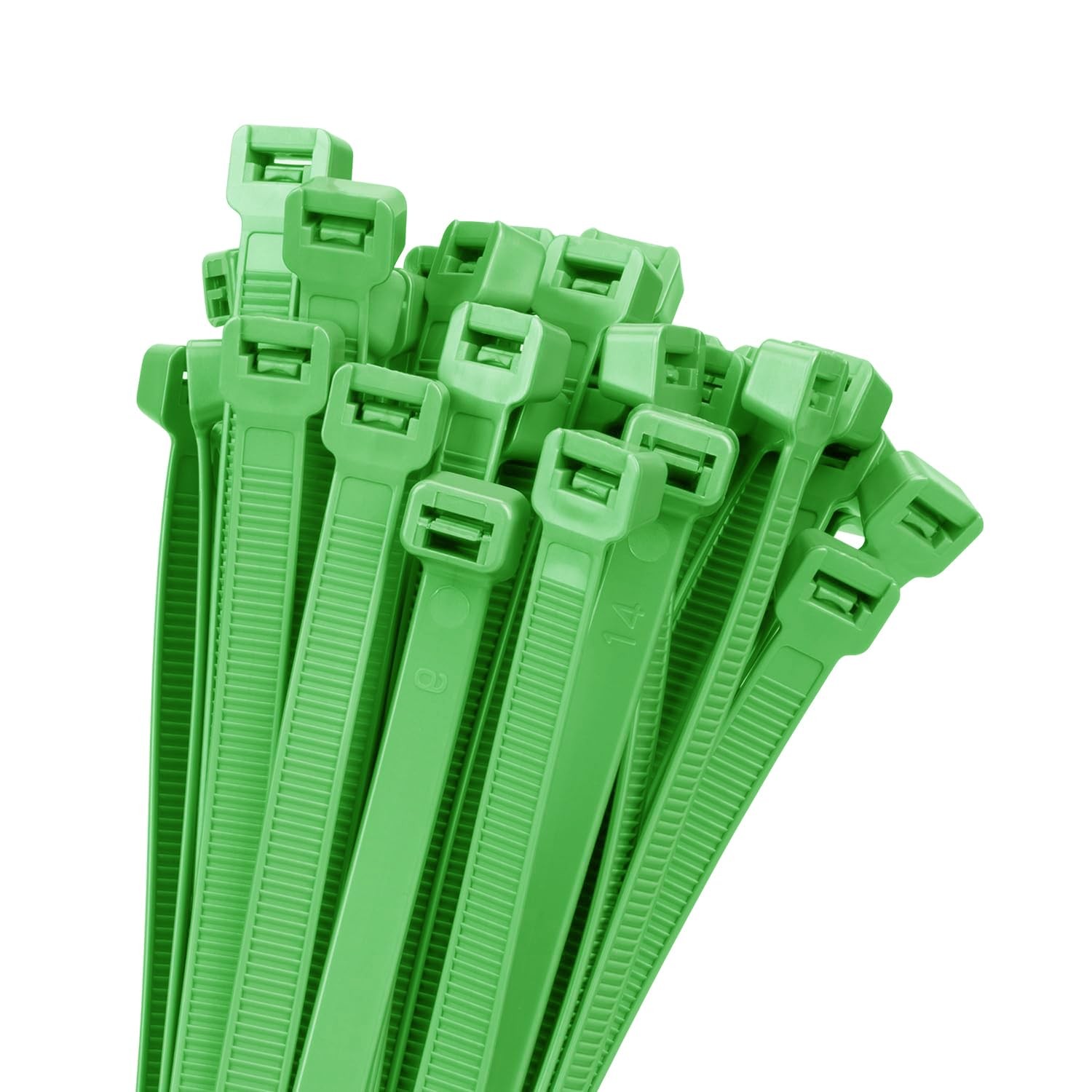 18 inch Green Zip Ties Heavy Duty 100 PACK, 200 LBS Ultra Exclusive Strong Pl...