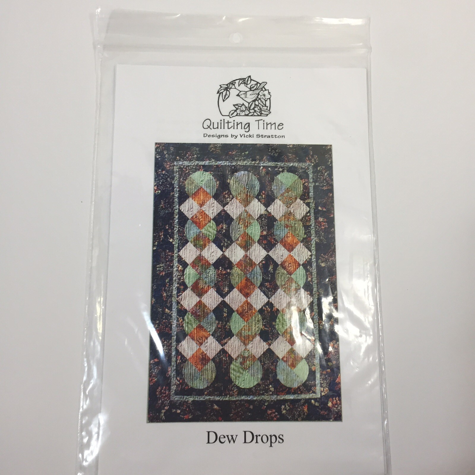 Dew Drops Quilt Pattern 52" x 77" Quilting Time Curved Blocks