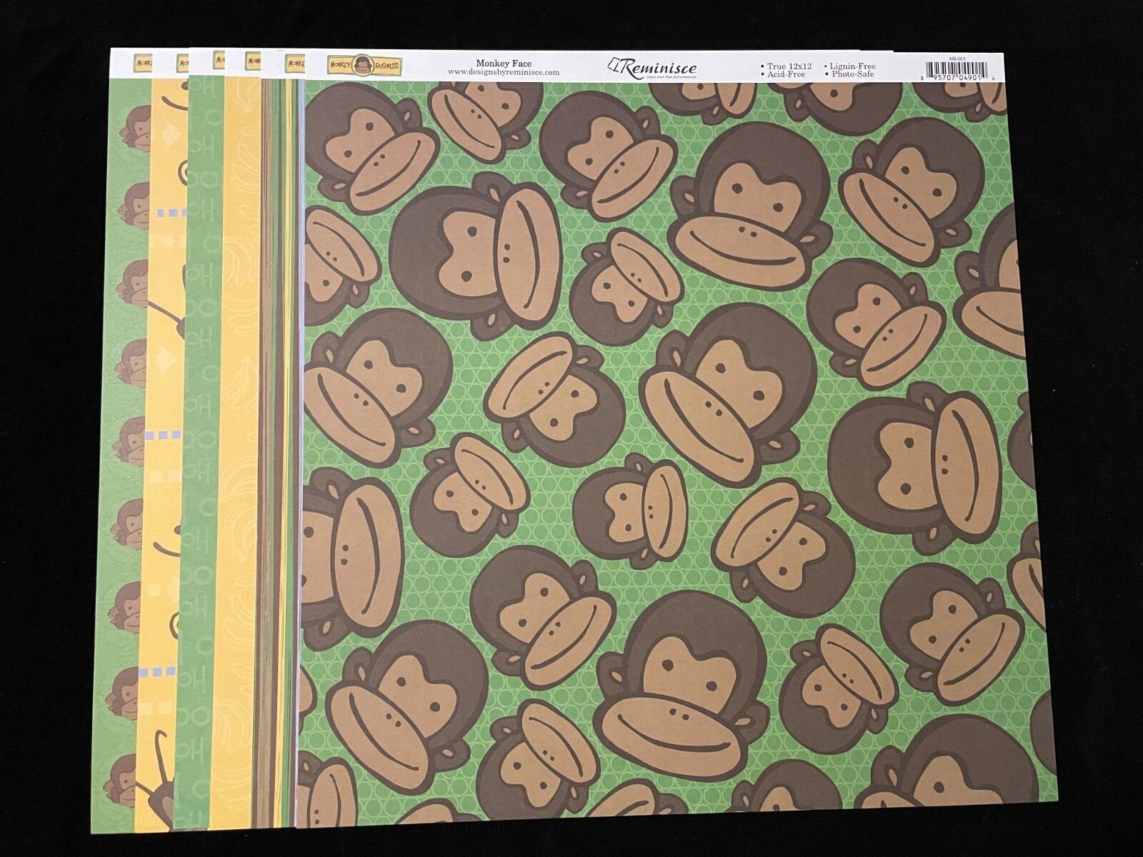 REMINISCE "MONKEY BUSINESS" 12X12 SS HEAVY PAPERS