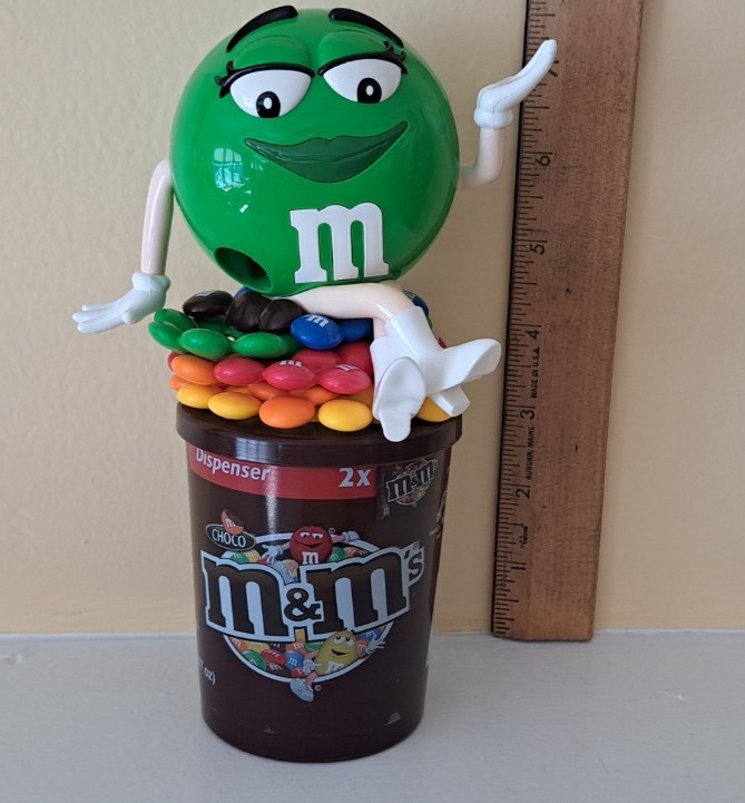 M&M's European Red "Miss Green" candy dispenser Sorry No Candy