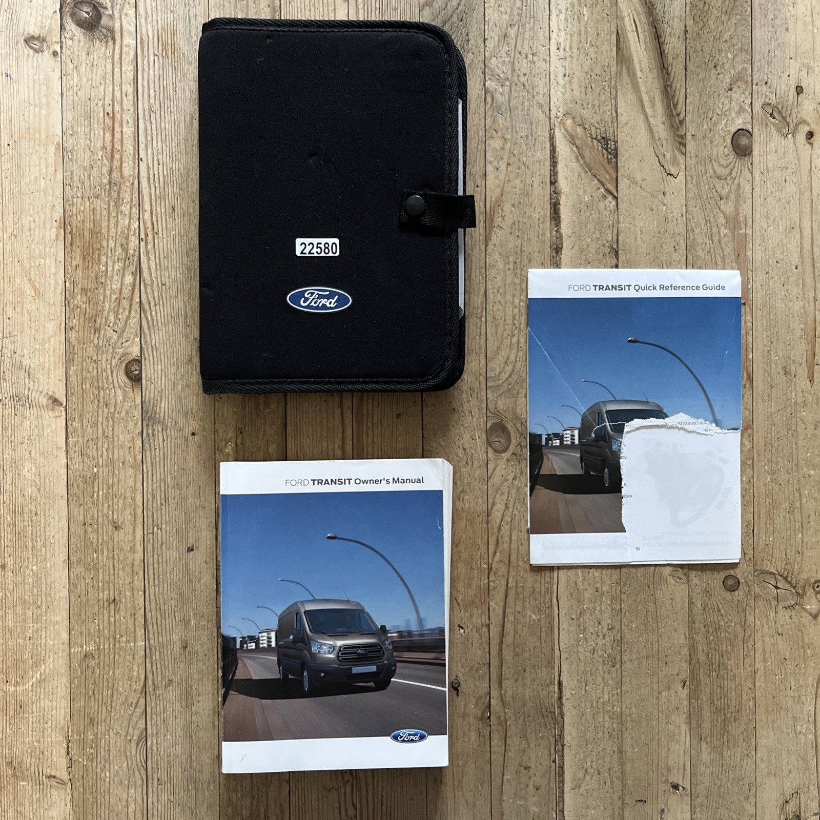 13-19 FORD TRANSIT OWNERS HANDBOOK MANUAL PACK & WALLET 2018 Ref22580