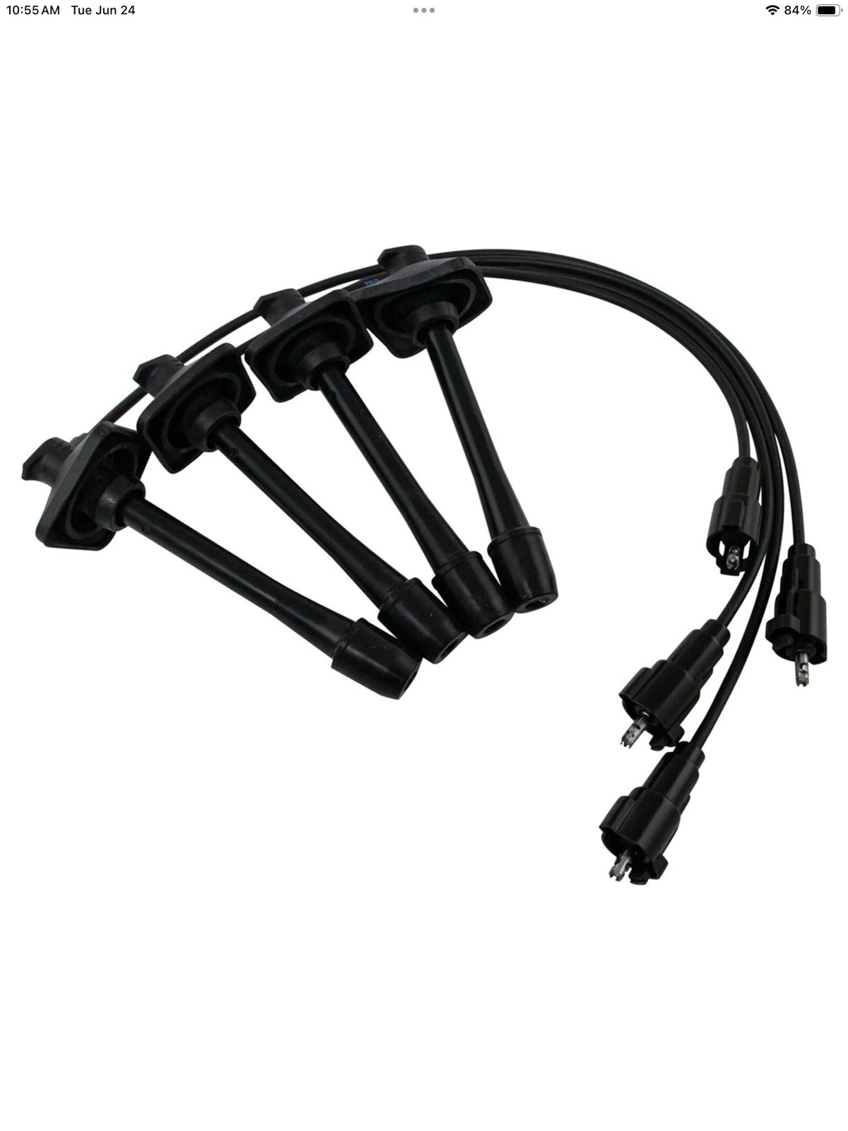 Ignition Kit Spark Plugs Wire Set Compatible with 1994-1997 Toyota Celica, New