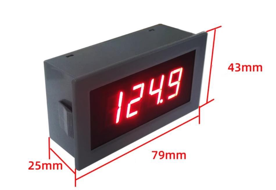 1Pcs YB5135B 3 1/2  LED Digital AC Voltmeter Panel Meter AC 0-2V