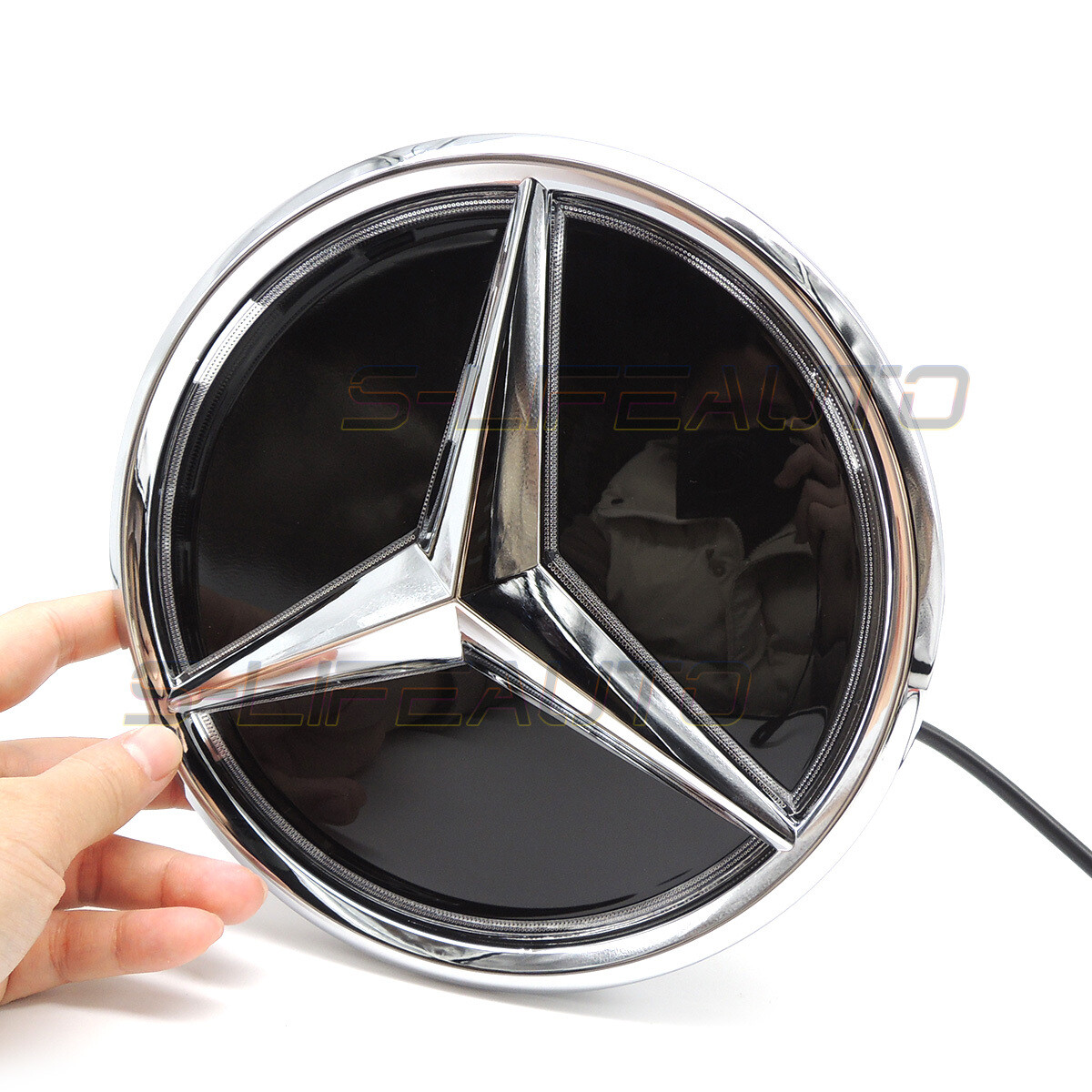 Fits Mercedes-Benz E200 E260 E300 E350 E400 16-20 Led Grill Emblem Logo Light