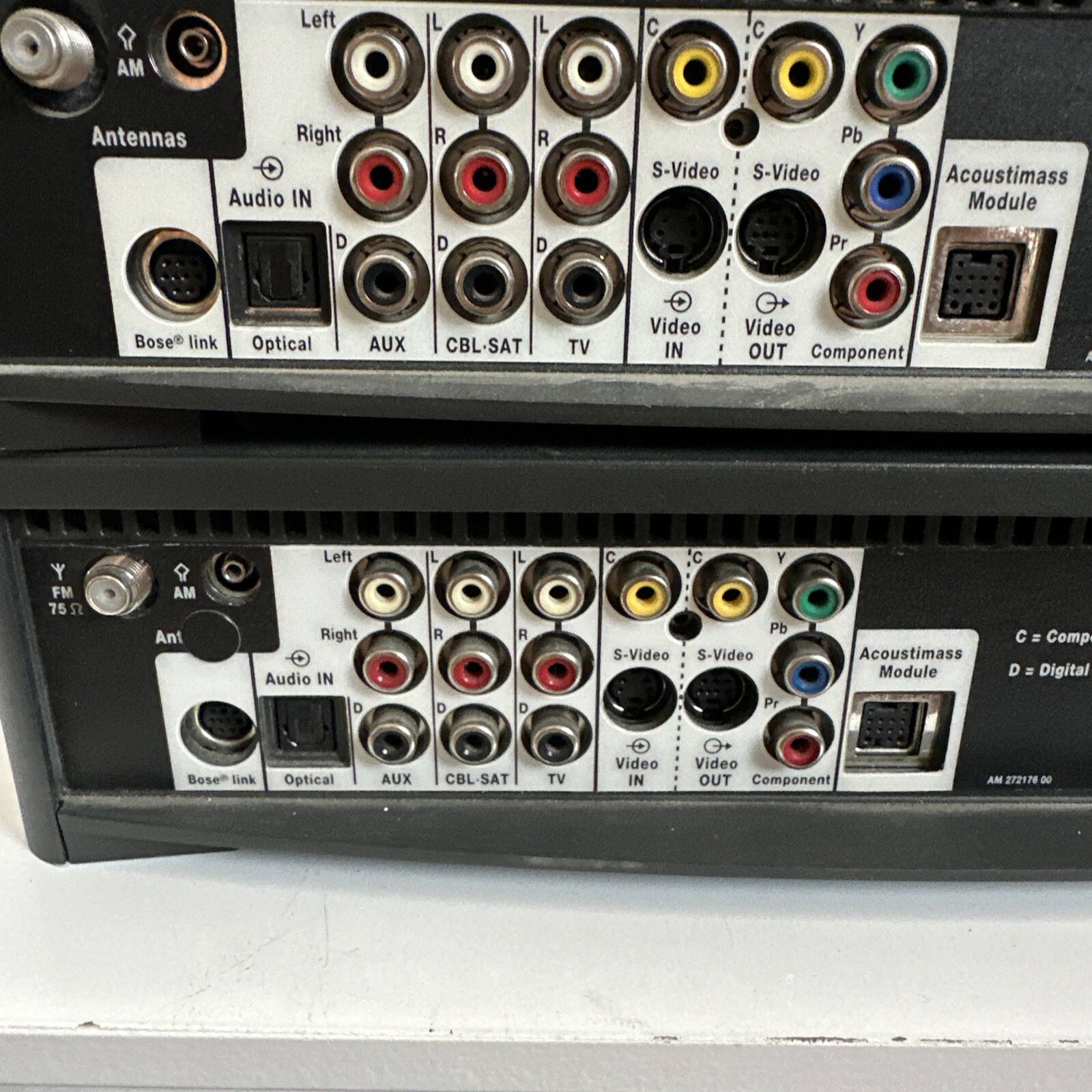 2 Bose Model AV3-2-1II Media Center Main Unit Without Cords