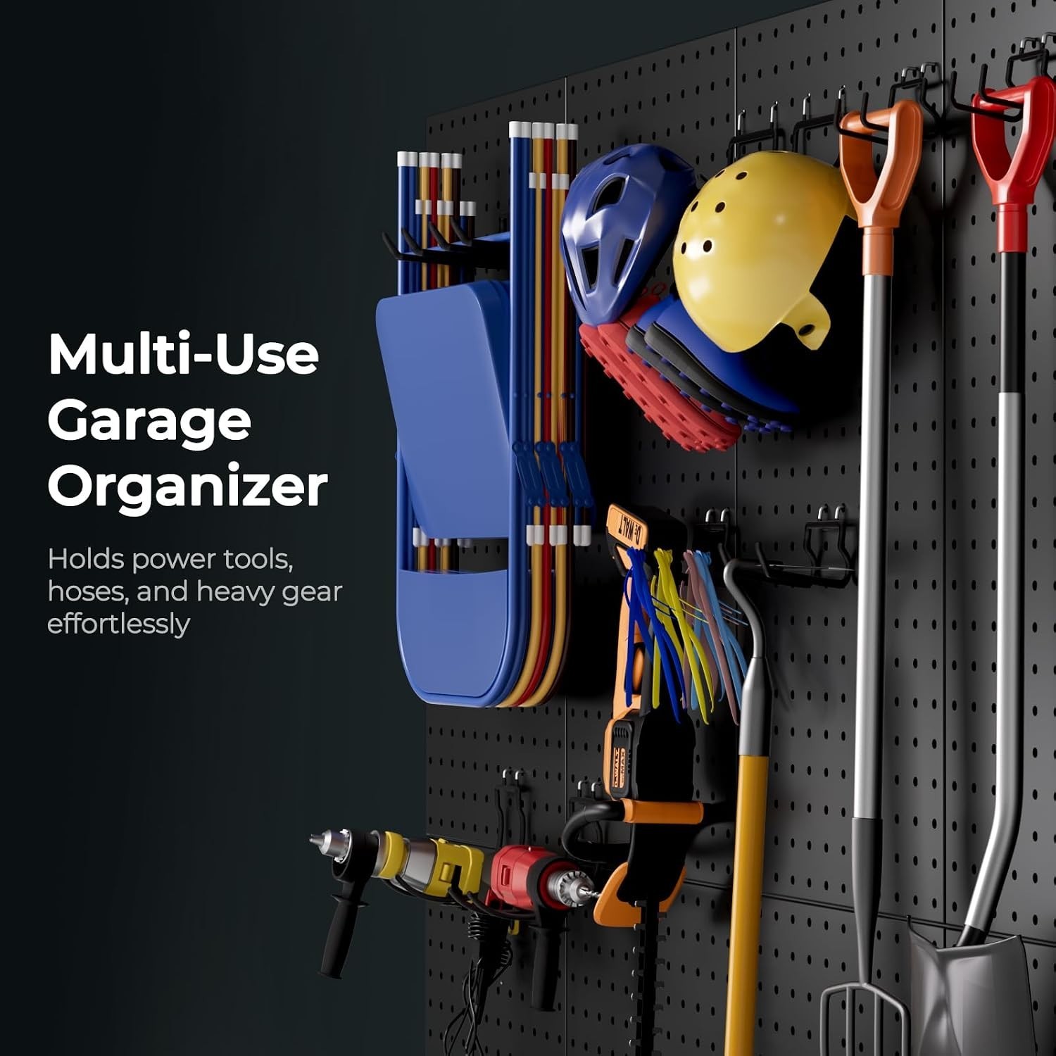 Pegboard Hooks 36 Pack Steel Garage Tool Organizer
