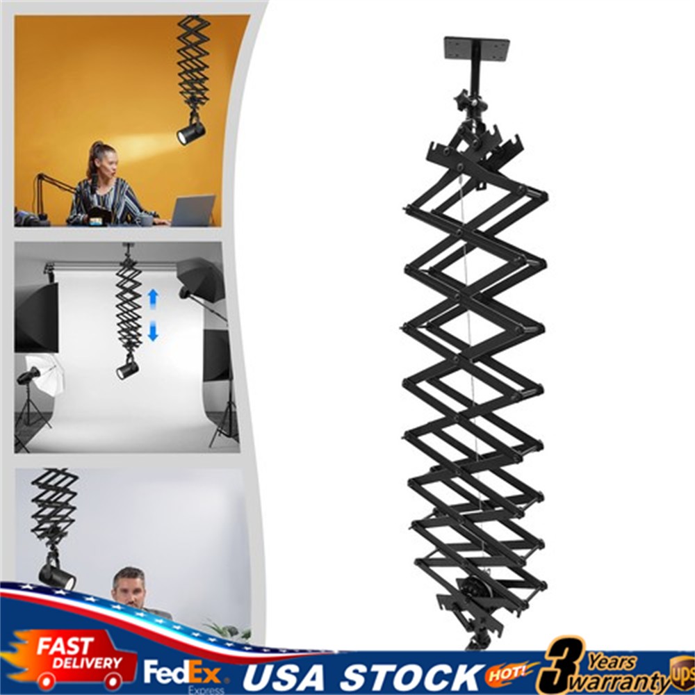 10kg/22lbs Drop Pantograph Studio Photography Ceiling Rail Light Holder Support