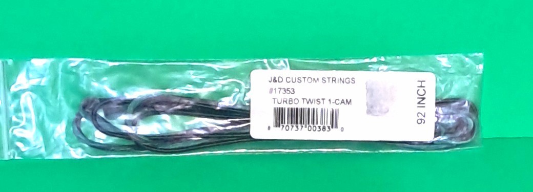 New J&D Turbo Twist Premium Solo Cam / One Cam Bow Replacement String 92" Camo