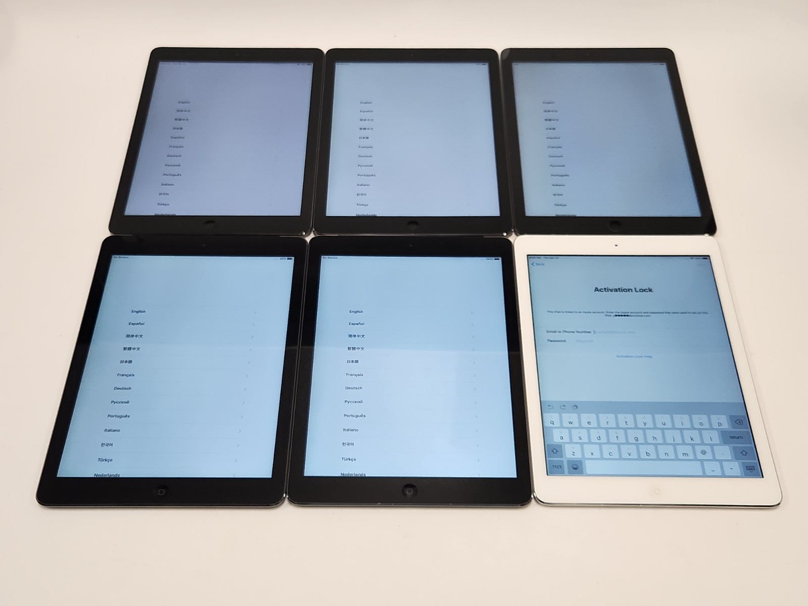 Lot of 6 Apple iPad Air 1st Gen Tablets A1474 A1475 16GB 64GB PARTS ONLY *READ*