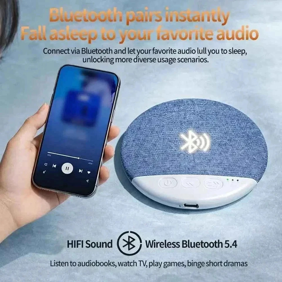 Under-Pillow Speaker for Sleeping - Portable Wireless Bluetooth Bone Conduction