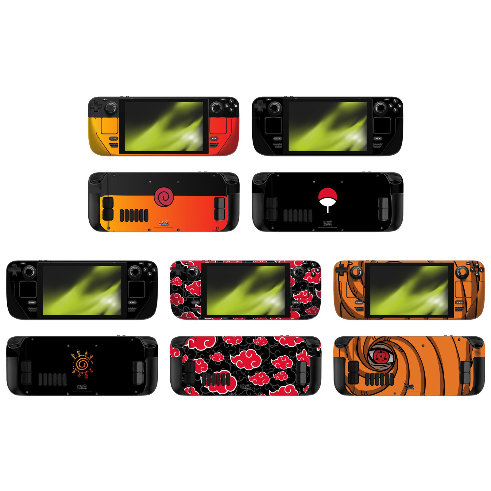 OFFICIAL NARUTO SHIPPUDEN ICONIC VINYL STICKER SKIN DECAL FOR VALVE STEAM DECK