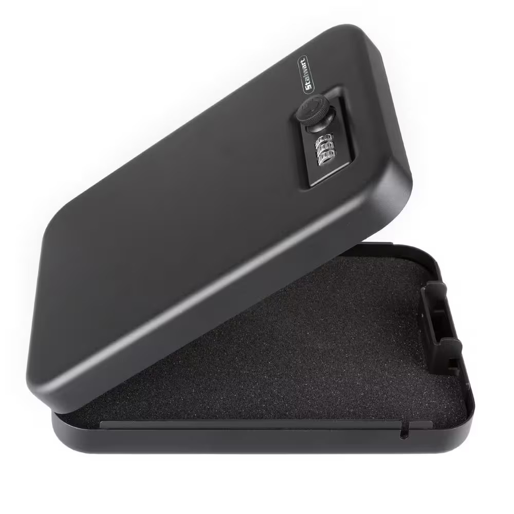 1-Gun Lock Combination Lock Gun Safe in Black