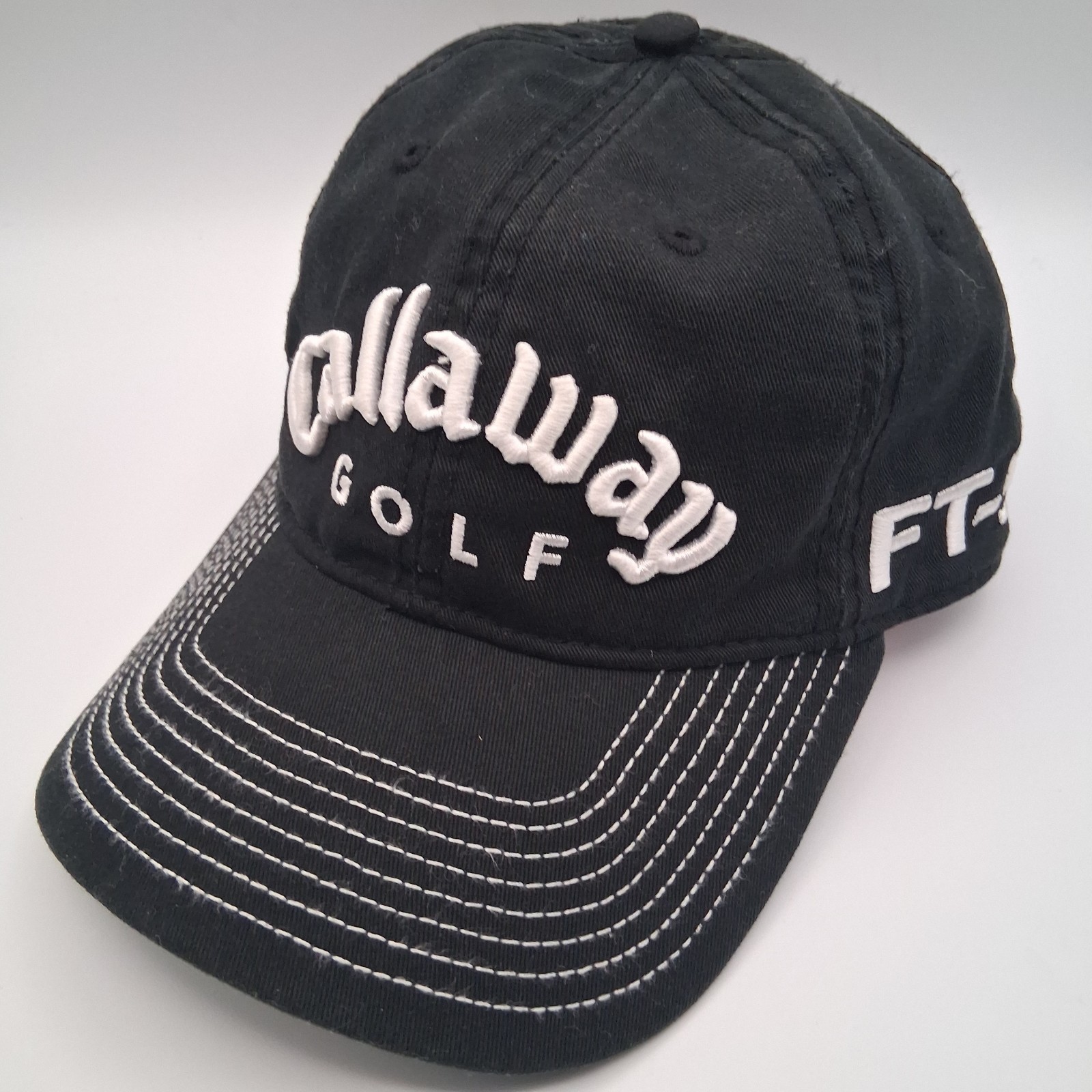 Callaway Golf Hat Cap FT-5 Tour i New Era Black Strap Back White Script Logos
