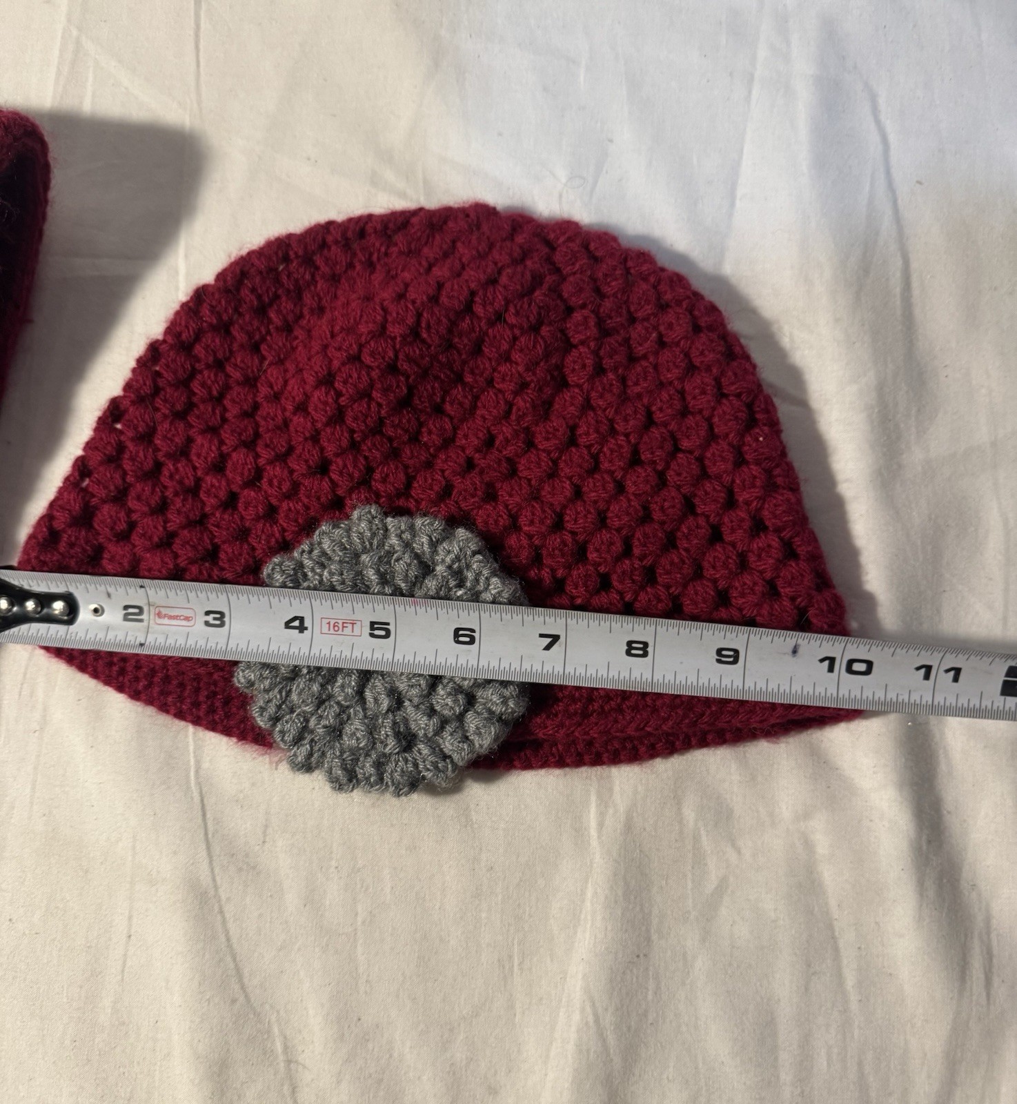 Handmade Knitted Hat And Scarf Red
