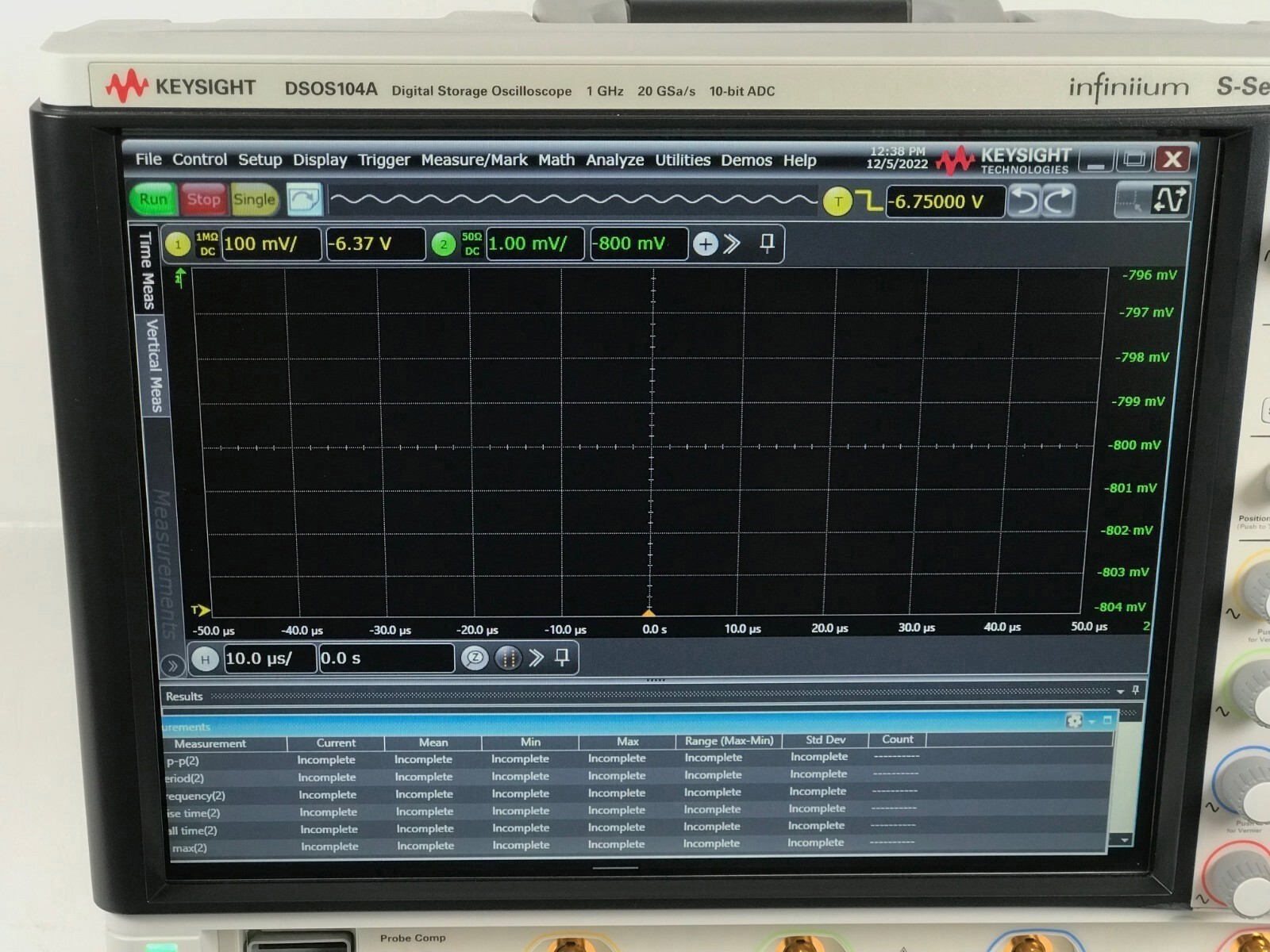 Keysight DSOS104A High-Definition Oscilloscope: 1 GHz, 4 Analog Channels Opt 100