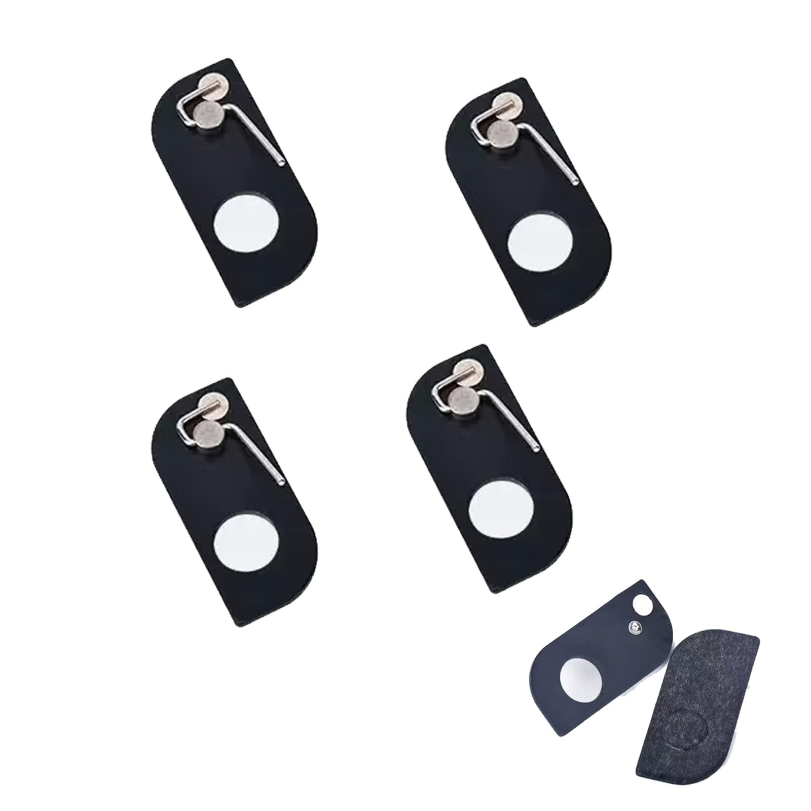 4pcs Magnetic Metal Archery Arrow Rest with Adhesive Back for Recurve Bow Tra...