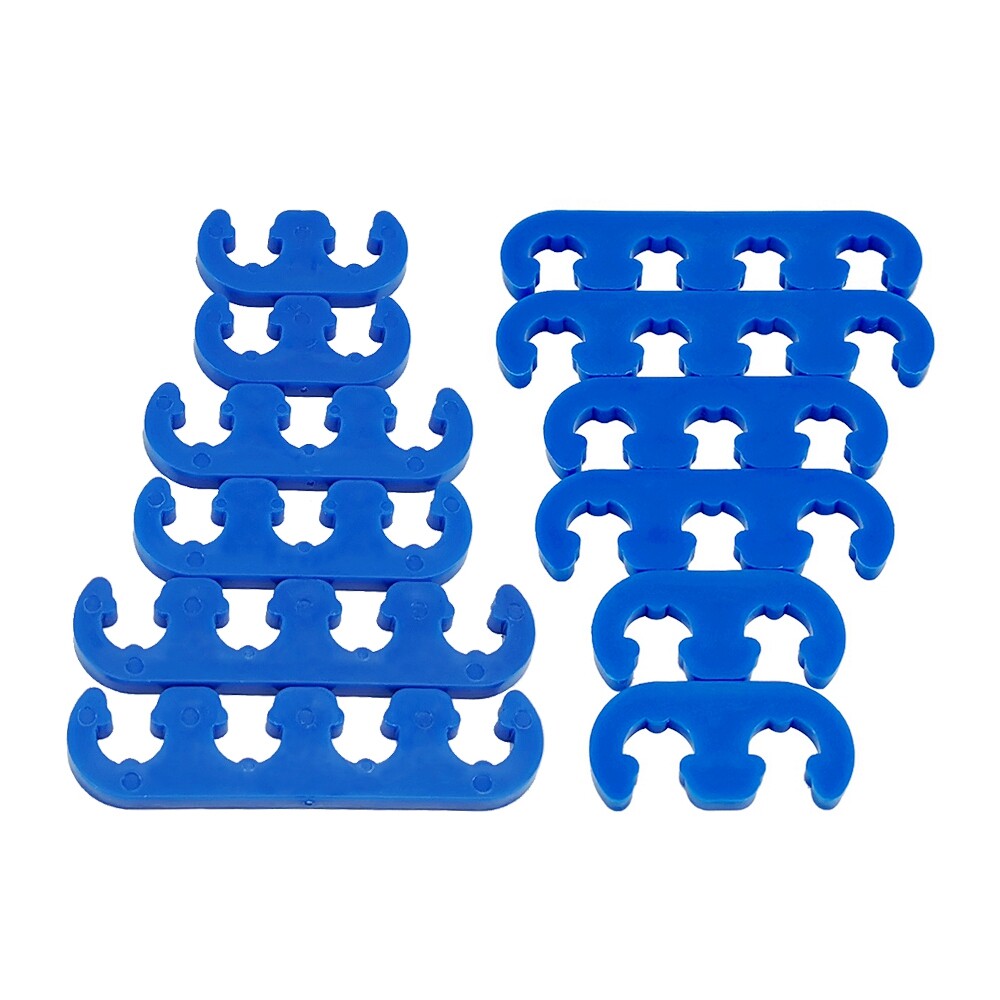 2Sets 7mm 8mm Blue Spark Plug Wire Separators Dividers Looms for SBC BBC